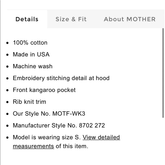 MOTHER Embroidered Floral Square Hoodie - Picture 9 of 9